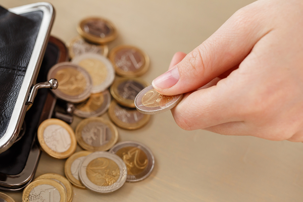 Euro's geld uit de portemonnee