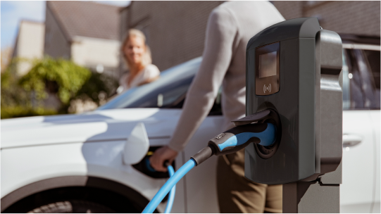 Laadpaal voor een elektrische auto.