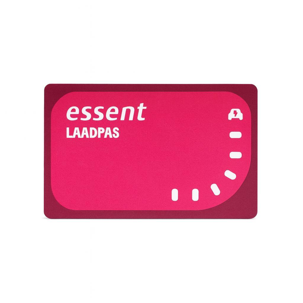 Illustratie van een laadpas van Essent.