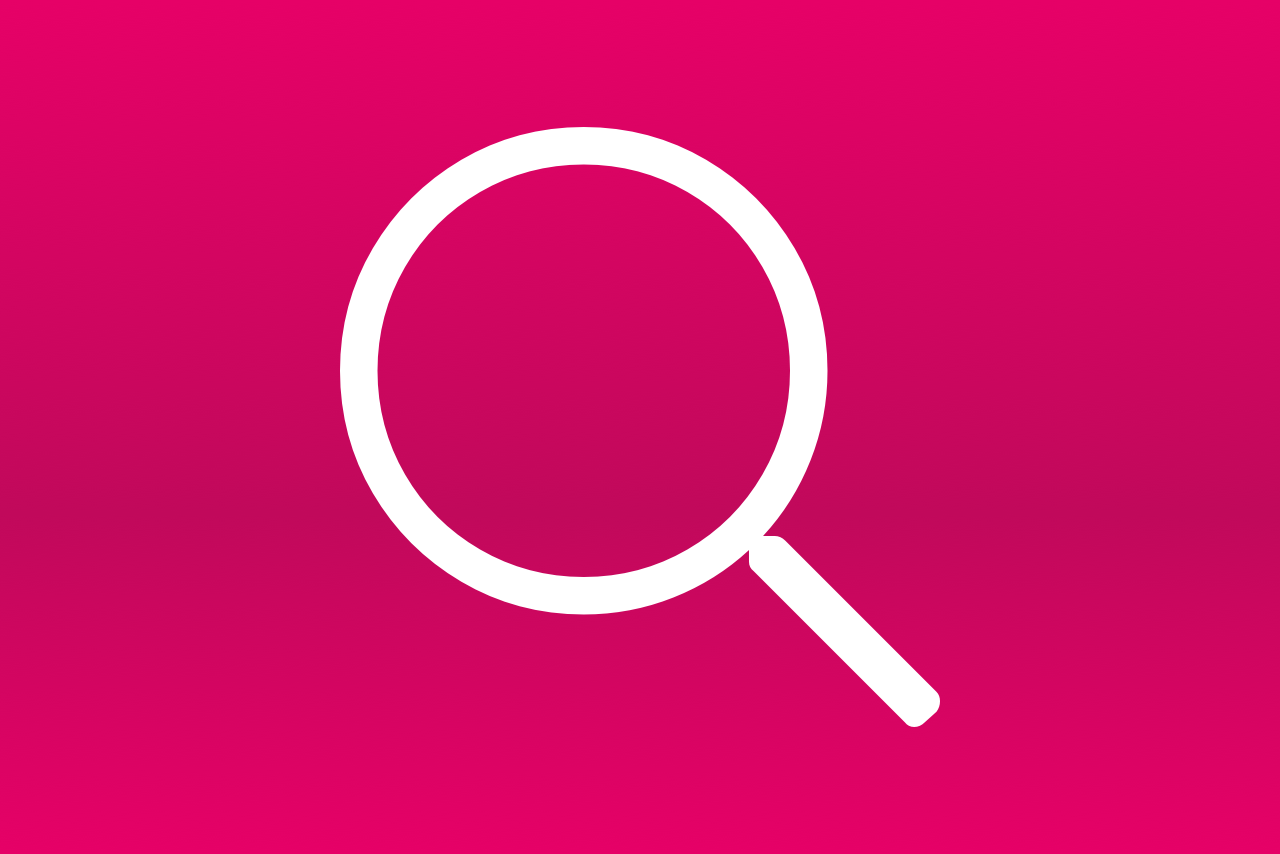 Icoon van een vergrootglas